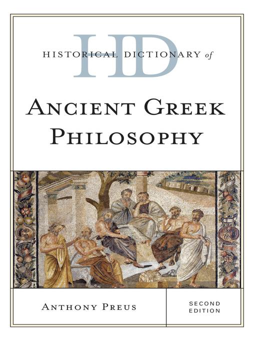 Cover image for Historical Dictionary of Ancient Greek Philosophy